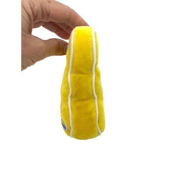 Peeps Beanbag Bunny Plush Toy Rabbi 6” x 3” Yellow 2006 White Piping Outline - Picture 6 of 9